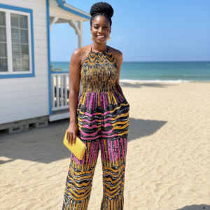 Zahara Coastal Print Jumpsuit